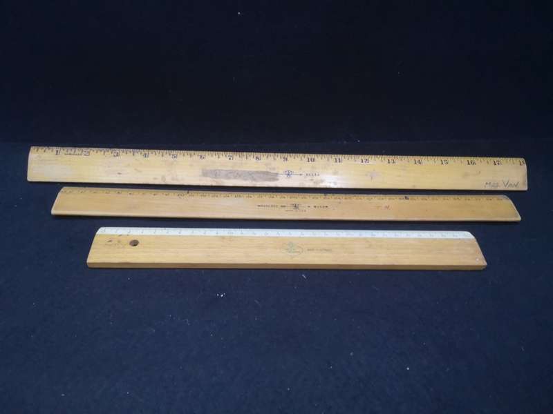Wooden ruler collection