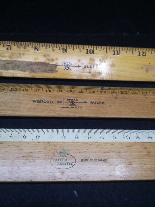 Wooden ruler collection
