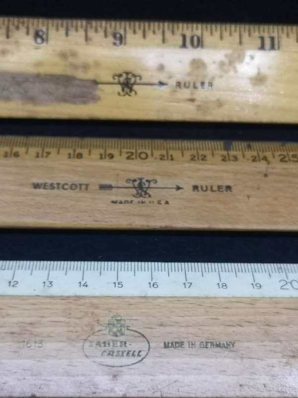 Wooden ruler collection
