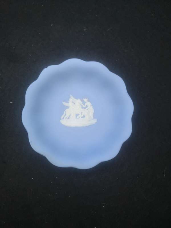 Blue Wedgwood plate