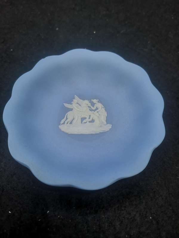 Blue Wedgwood plate