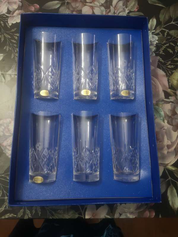 High ball Vitria crystal glasses - BMW branded