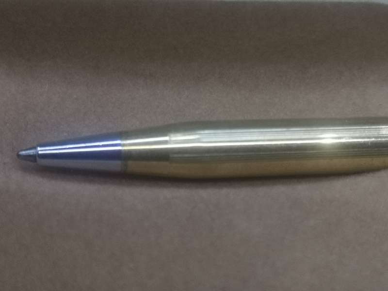 Vintage Cross pen in box - rolled gold - personalized, needs refill