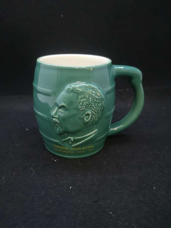 General Louis Botha 1910-1919 mug by Crown Potteries