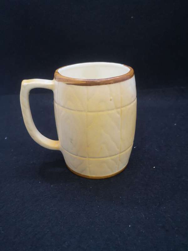 Vintage mug - `let them swing` naked lady with swinging boobs