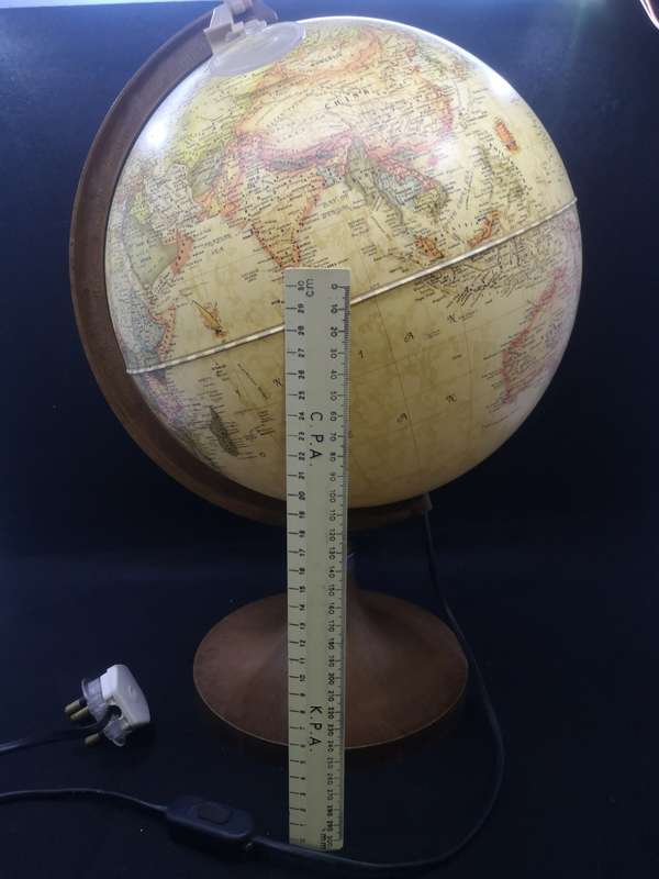 World globe lamp