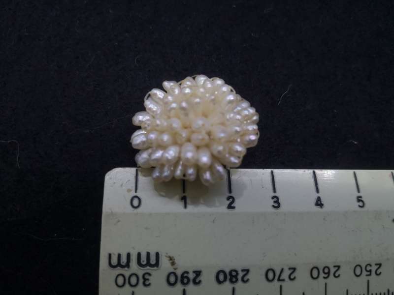 Vintage Rice pearl clip on earrings