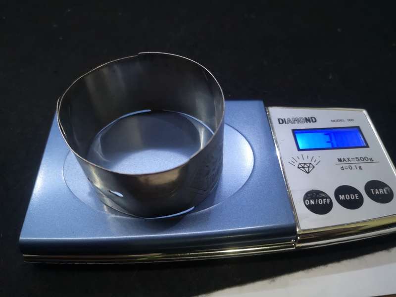 Sterling silver keyhole bangle 30g