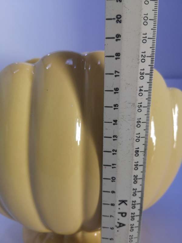 Stunning Lucia Ware yellow vase