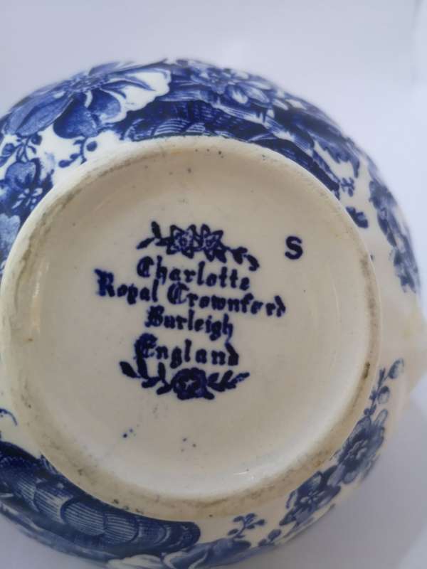 Charlotte Royal Crownford Burleigh England milk jug