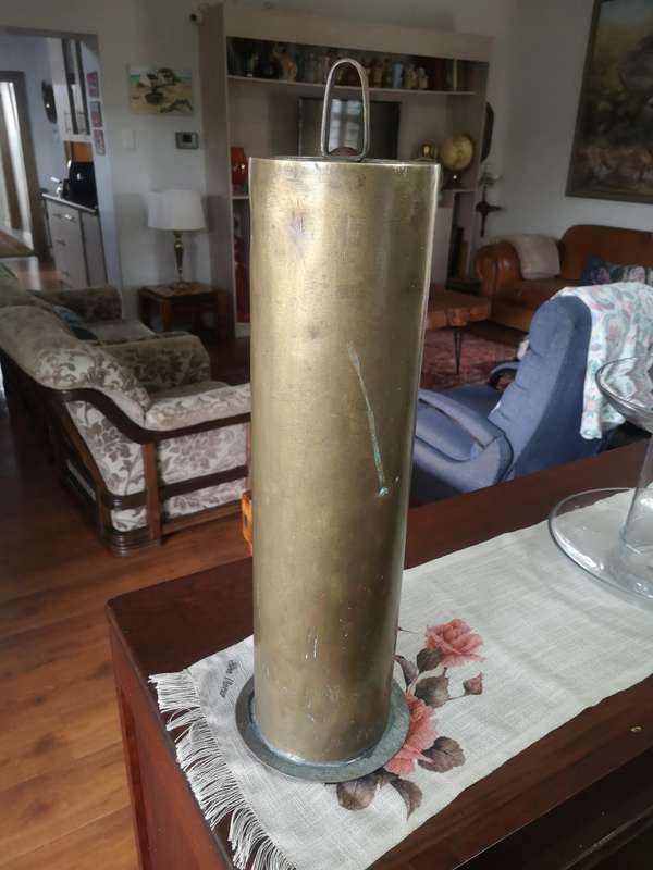 Heavy brass walking stick holder
