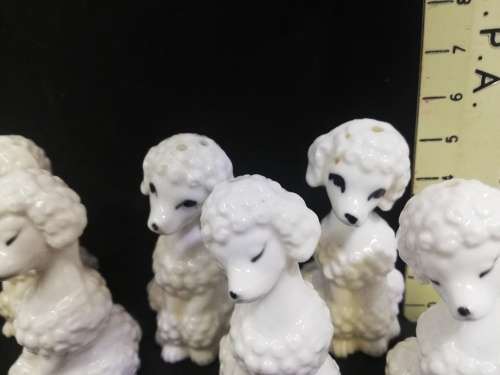 Poodle salt and pepper sets