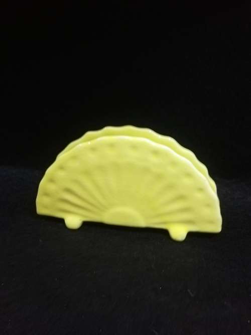 Gorgeous yellow ceramic serviette holder
