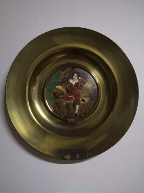 The Red Boy Master Lambton Lawrence PRA 1796-1830 Brass wall plaque