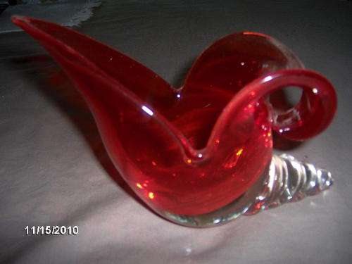 Awesome Murano glass shell!
