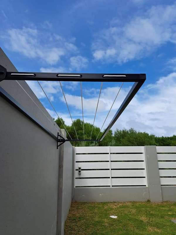 Alu-washlines Black 2.5 Aluminum Washing Line, Rust Proof, Stylish design