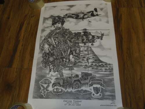 PARABAT EXERCISE FLINTLOCK 2003 NO 37 OF 150 POSTER