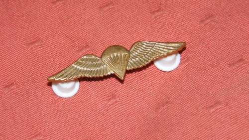 SA PARACHUTE BASIC BRASS MESS DRESS WING ALL PINS