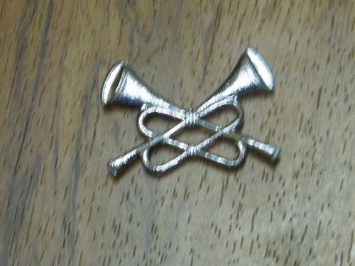 SADF ARMY TRUMPETER METAL BADGE ALL PINS