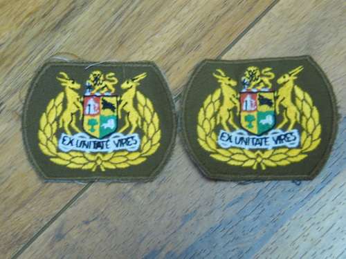 SADFWO1 EMBROIDERED ON NUTRIA RANK SET