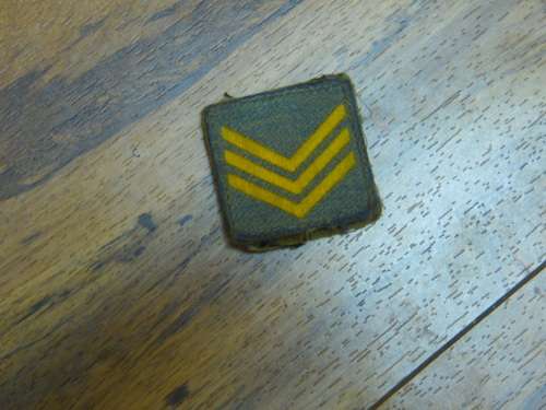 SADF EMBROIDERED SGT VELCRO RANK