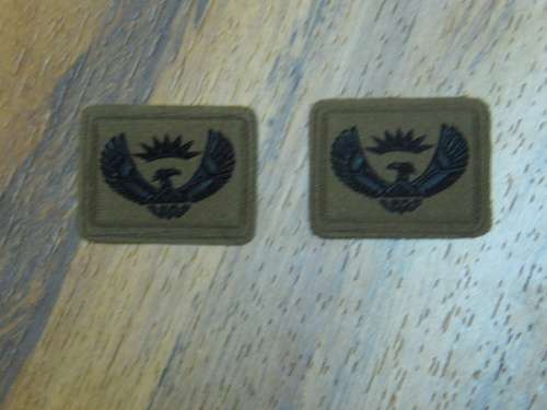 SANDF MAJOR COLLAR RANK SET