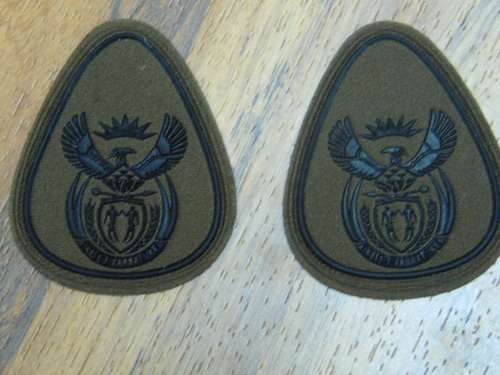 SANDF WO1 COLLAR RANK SET