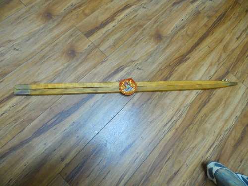 SADF REGIMENTAL SERGEANT MAJOR (RSM) PACE STICK AND BADGE