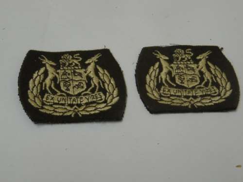 SADF WO1 EMBROIDERED RANK ON FELT