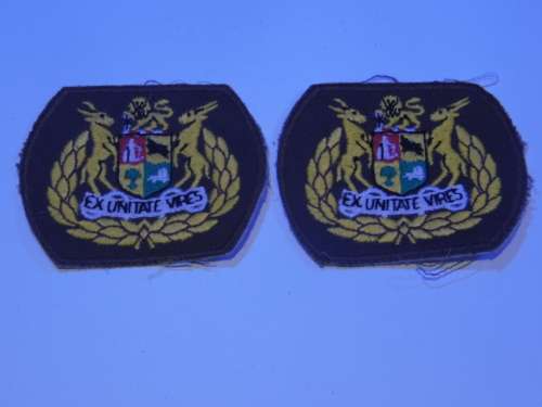 SADF WO CLASS 1 EMBROIDERED RANK SET
