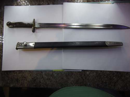 303 BAYONET MARKED 1907 WITH SCABBARD