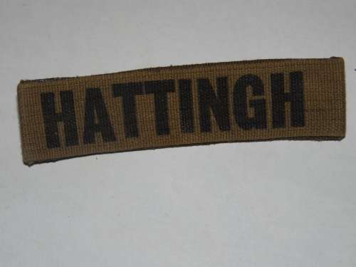 SADF PRINTED NAME TAG (HATTINGH)