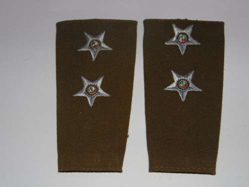 LIEUTENANT RANK SET EMBROIDERED