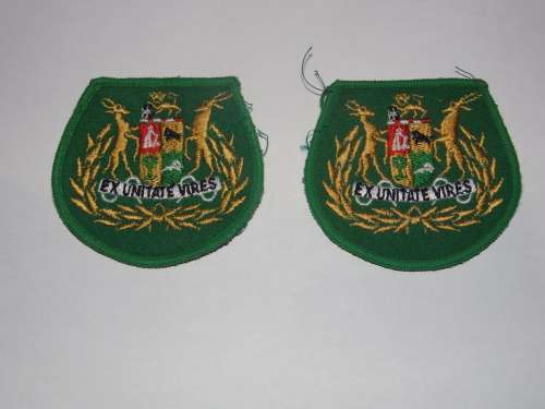 SADF GROUP SERGEANT MAJOR EMBROIDERED RANK SET