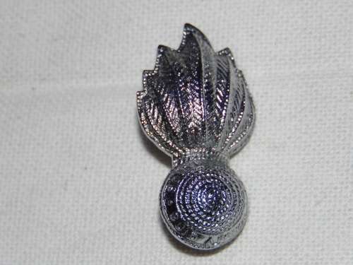 ARTILLERY CORPS CHROME CAP BADGE ALL PINS