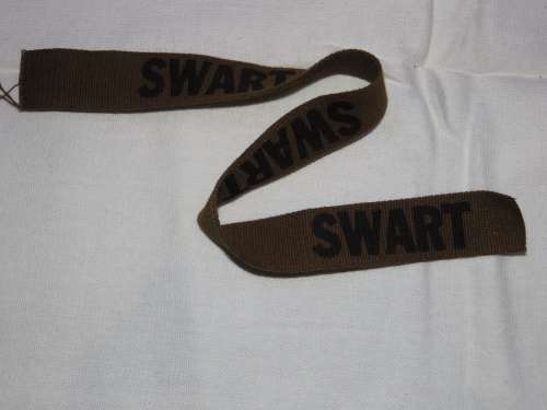 SADF PRINTED NAME TAG SWART X3