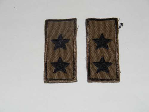 SADF FIRST CAMMO LIEUTENANT RANK SET