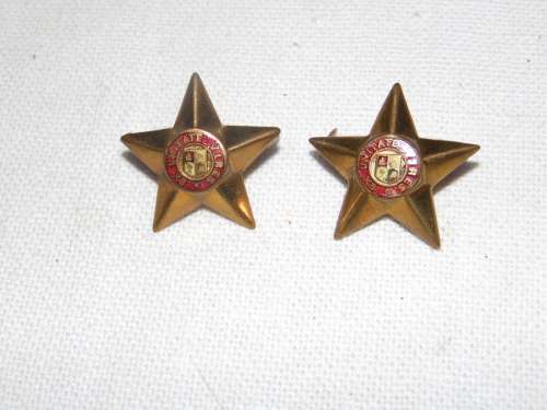 SADF BRASS LIEUTENANT RANK SET ALL PINS