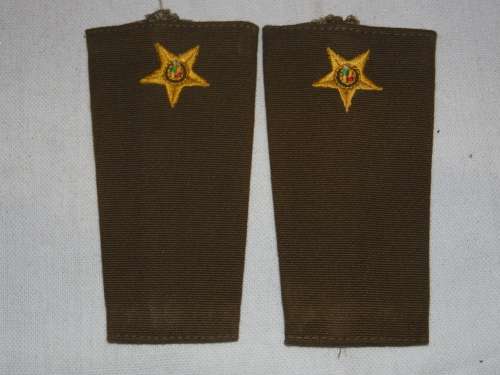 SADF LIEUTENANT EMBROIDERED RANK SET