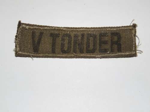 PRINTED NAME TAG (V TONDER)