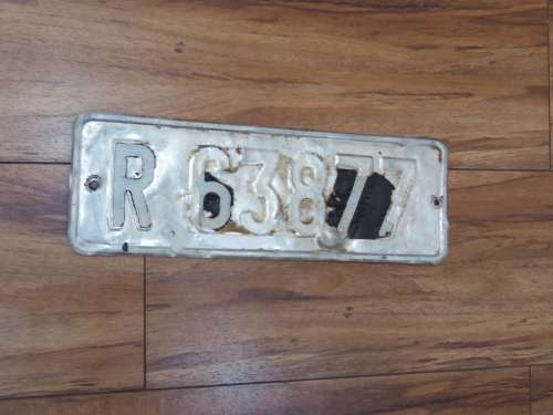 SADF VEHICLE NUMBER PLATE