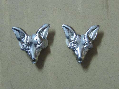 SADF INTELLIGENCE CHROME COLLAR BADGE SET ALL PINS