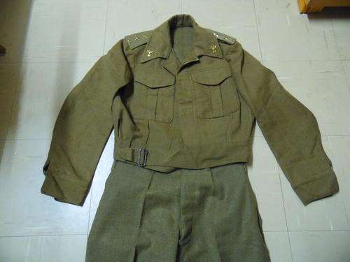 SADF BUNNY JACKET AND PANTS 1961/2 INFANTRY LT (LIKE NEW)