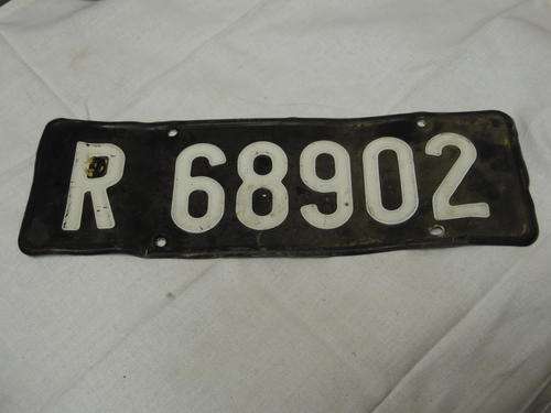 SADF VEHICLE NUMBER PLATE