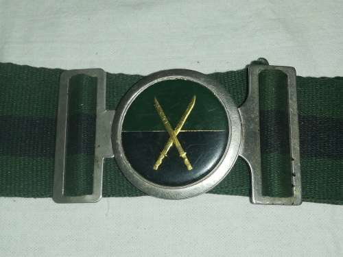 INFANTTRY SCHOOL BELT AND BUCKLE 113CM BELTING