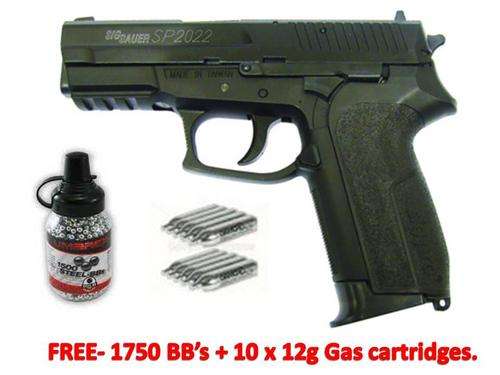 KWC - SIG SAUER SP2022 GAS 4.5mm BB GUN +++ FREE GAS AND PELLETS