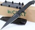 CRKT C/K Black Dragon Full Tang Wharncliff Survival Combat Knife w/Kydex Case