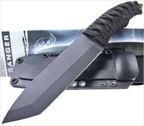 Stealth Ranger Tactical Tanto Defense Belt/Boot Knife Combat Cord Wrapped