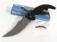 Cold Steel Large Espada Folding Knife Black G-10 Handle, Tactical, Hunting EDC