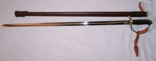 Republic of South African, Police Officers sword with leather Scabbard